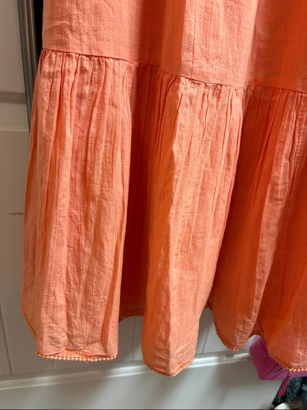 American Eagle Outfitters Coral Orange Maxi Dress - Picture 2 of 6